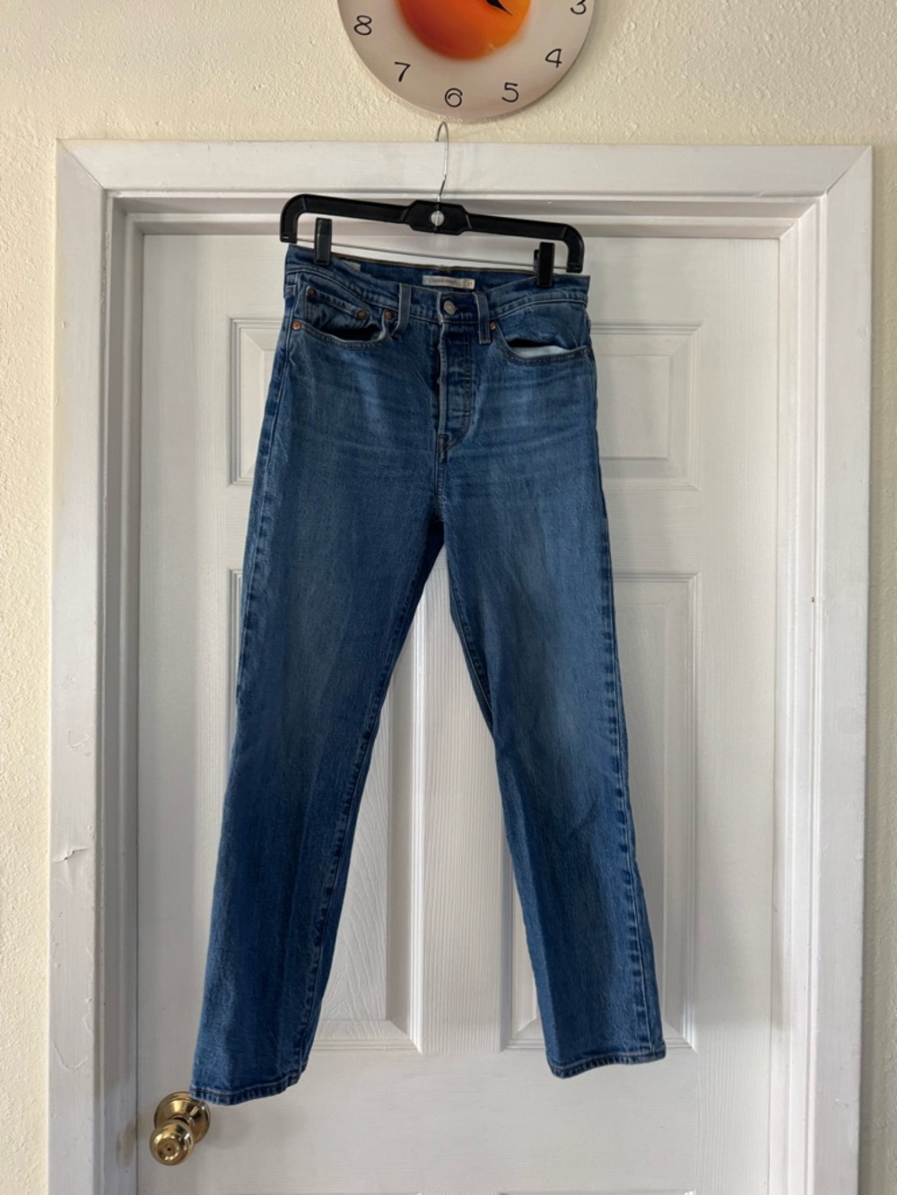 Levi's Women's High-Rise Blue Straight Jeans